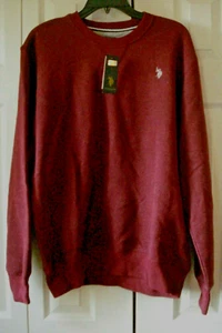 Sudadera Polo Para Hombres EE. UU. Vino Brezo Talla XXL (2 XL) Nueva - Imagen 1 de 2