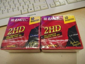 EMTEC 2HD doble cara alta densidad 3,5"/90 mm Paq 10 x2 nuevo España - Picture 1 of 7