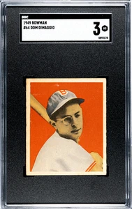 1949 Bowman - #64 Dom DiMaggio - SGC 3 - CENTERED - Picture 1 of 2