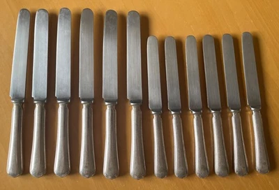 JUEGO DE 12 CUCHILLOS JAPONESES DE CENA Y POSTRE FRANCÉS CHRISTOFLE CTF18. Foto 1 de 4