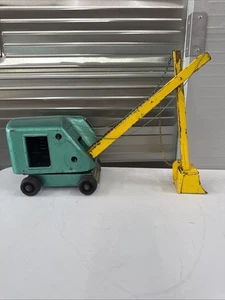 1954 Structo Construction Co. Green Pressed Steel Steam Shovel Excavator - Picture 1 of 13
