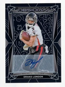 DRAKE LONDON 2024 PANINI OBSIDIAN AUTO #8 **ATLANTA FALCONS** - Picture 1 of 2