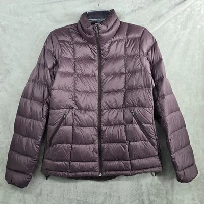 Chaqueta acolchada REI Co Op 650 Down Fill para mujer mediana púrpura ligera con cremallera Foto 1 de 4