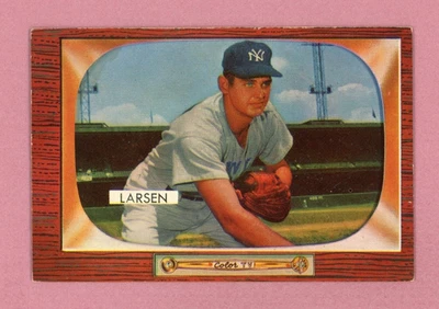 Tarjeta de béisbol 1955 Bowman #67 Don Larsen New York Yankees EX+ Foto 1 de 2