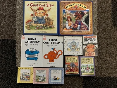 Vintage Children’s Books Job Lot Bundle Mr Men Winnie The Pooh Pop Ups - Image 1 of 4