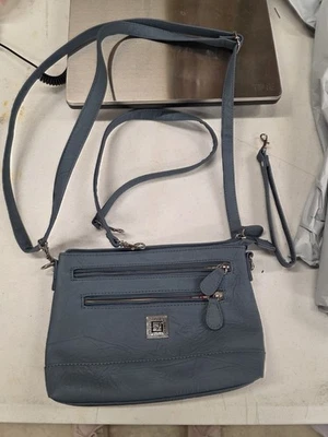 Mountain Stone Washed Leather Crossbody Hobo Bag Purse New WO Tags 3 Straps - Image 1 of 4