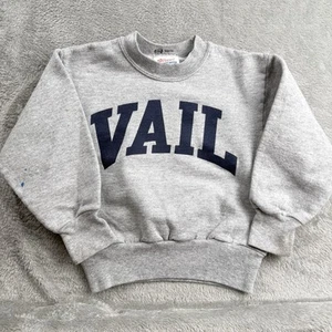 Vail Colorado Crewneck Sweatshirt Toddler 2T Rocky Mountains Gorp Outdoors VTG - Picture 1 of 8