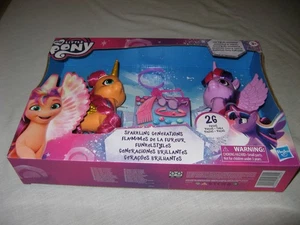 New My Little Pony Sparkling Generations 2 Pony 26 Piece Play Set NEW - Picture 1 of 6