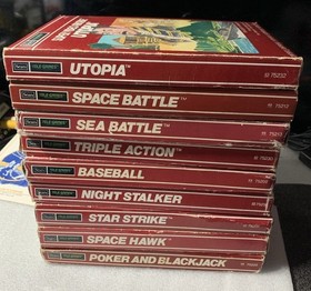 SUPER VIDEO ARCADE SEARS INTELLIVISION LOT OF 10 GAMES 9CIB &1 INTELLIVOICE GAME