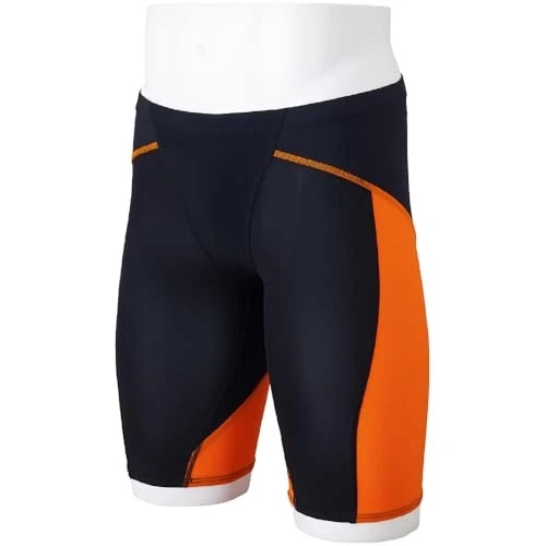 [Mizuno] Shorts de Natação GX/SONIC LITE Meia Espátula Masculino Preto/Laranja 2XS - Imagem 1 de 1