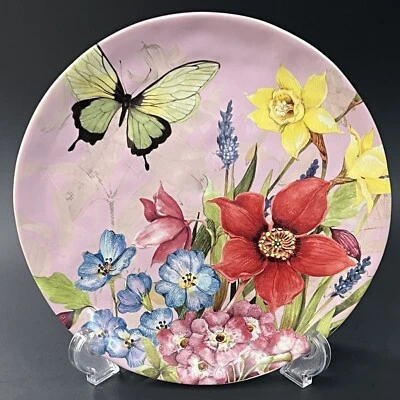 NUEVO Ramo Floral Internacional Certificado Susan Winget Placa Mariposa 8 3/4" Foto 1 de 4