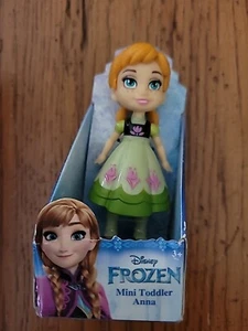 Disney Frozen Poseable Mini Toddler Doll  Miniature 3.5" Figure Anna  New JAKKS  - Picture 1 of 1