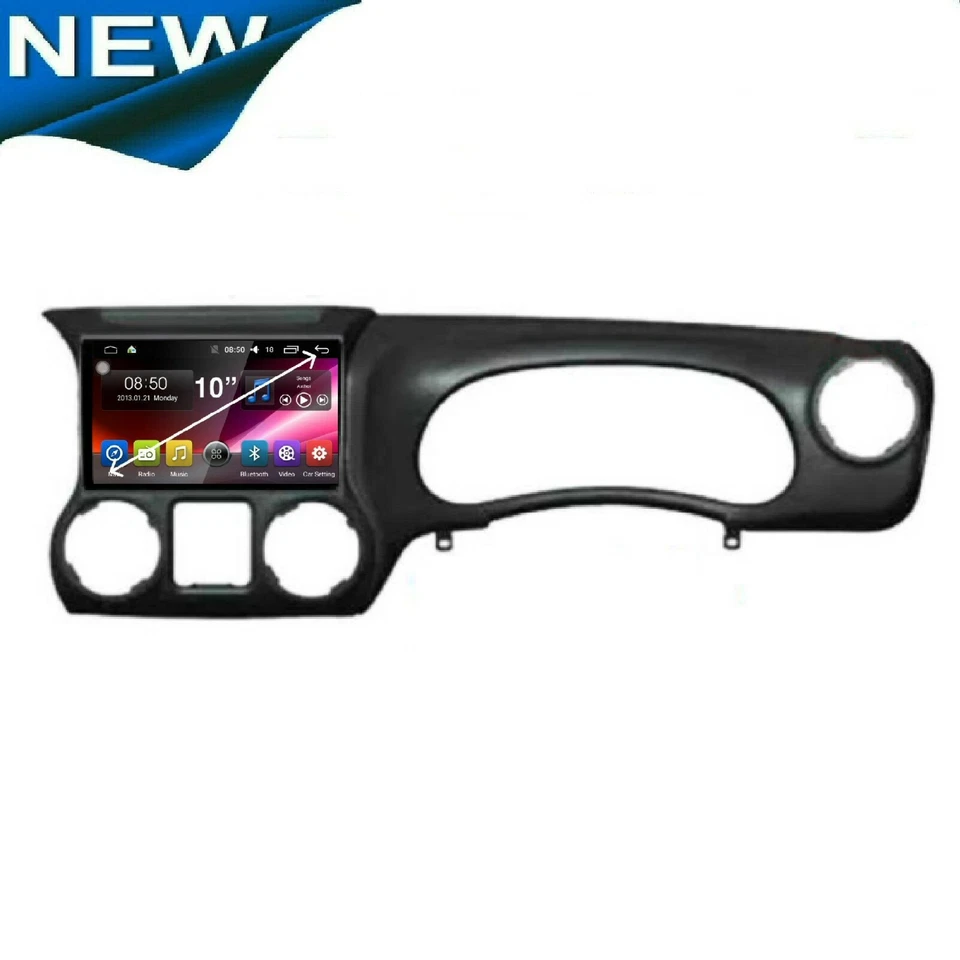 JEEP JK WRANGLER 2011-2020 GPS BLUETOOTH APPLE CARPLAY ANDROID AUTO &CAMERA