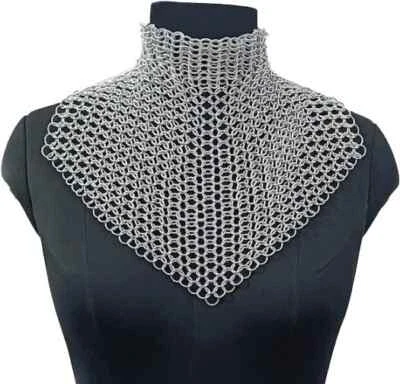 New Aluminium Chainmail Collar Amata Jewelry Medieval Choker Neck Piece - Image 1 of 4