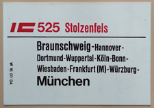 Zuglaufschild Deutsche Bahn - DB - Viele zur Auswahl aus Sammlung N49