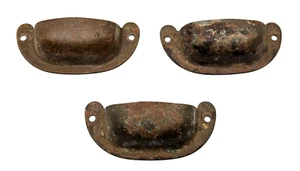Lot of 3 Vintage NATIONAL MFG CO 3 1/4" Inch Cabinet Dresser Drawer Pull Handle - Picture 1 of 12