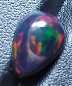 Natural Ethiopian opal cabochon - loose natural black opal gemstone 3.45 CTS - Bild 1 von 13