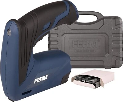 Chiodatrice graffatrice aggraffatrice elettrica a batteria cordless led FERM - Immagine 1 di 4