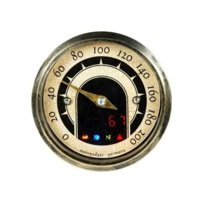 Motogadget Motoscope Tiny Vintage, Speedo 49mm Brass - Custom Cafe Bobber - Image 1 of 3
