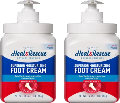 Profoot Heel Rescue Foot Cream 16 Ounce Bottle, 2 Pack, for Cracked, Calloused o - Image 1 of 4