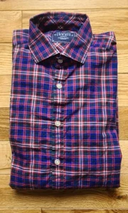 Charles Tyrwhitt Multicolor Plaid Button-Up Long Sleeve Shirt Men's Size Medium - Picture 1 of 7