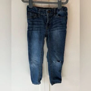 Lucky Brand Toddler Ripped Zoe Skinny Jeans W/ Adjustable Waist Size 4/5 - Picture 1 of 10