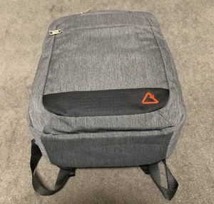 Steve Madden Men's Backpack Grey/Orange Laptop Sleeve Pockets Large Bag - Picture 1 of 13