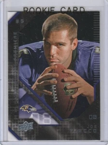 Tarjeta de novato Joe Flacco 2008 Upper Deck Premiere fútbol americano Baltimore Ravens RC - Imagen 1 de 2