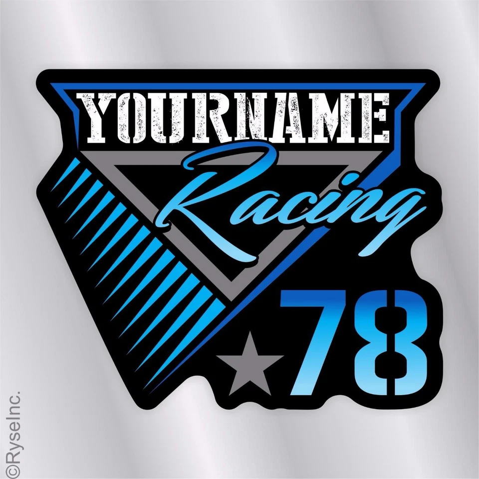 Calcomanía calcomanía de remolque de carreras Your Name modelo IMCA stock Sprint modificado Foto 1 de 1