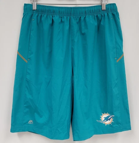 BRAND NEW Majestic Men's NFL Miami Dolphins Coolbase Shorts Cover