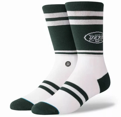 Stance NFL New York Jets Logo Crew Socks Unisex Medium w/Bonus Team Emblem NWT Cover