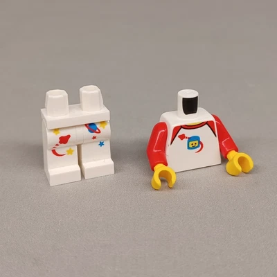 Lote de nuevos pijamas LEGO Classic Spaceman (torso y piernas) - logotipos espaciales impresos Foto 1 de 2