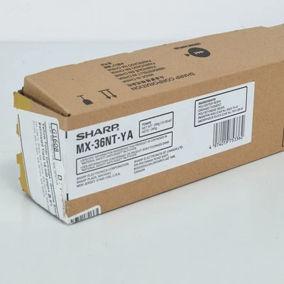 Genuine OEM Sharp MX-36NT-YA Yellow Toner Cartridge For MX 2610 2640 3110 3610 - Image 1 of 4
