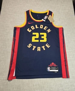 NIKE Draymond Green Jersey 23 Large Men Blue Golden State Warriors Swingman City - Picture 1 of 13