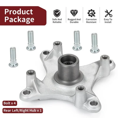 5135546 Buje trasero izquierdo o derecho con pernos para Polaris Sportsman 400 HO 2008-2010 Foto 1 de 4