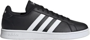 Adidas Big Kids Grand Court 2.0 K Sneaker GW6503 Black/White 100% Authentic New - Picture 1 of 8
