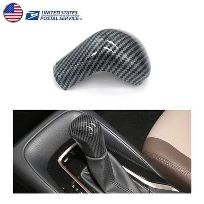 Gear Shift Knob Cover Trim Carbon Black For Toyota Corolla 2018-2021 Hatchback - Image 1 of 4