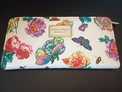 Betsey Johnson Serenity Floral Butterflies Bee Wallet - Image 1 of 4