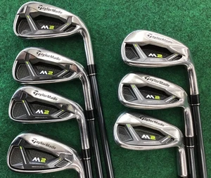 Taylormade M2 2017 Iron Set #5-9,P,A (7Clubs) Flex R Regular M2 REAX 65 - Picture 1 of 8