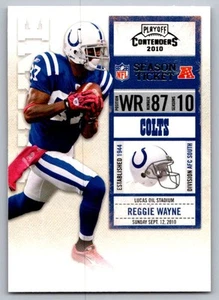 2010 Playoff Contenders Reggie Wayne Indianapolis Colts #42 - Picture 1 of 2