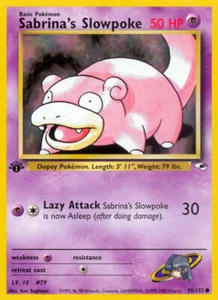 Pokemon TCG: Gym Heroes - Sabrina's Slowpoke - 1st Edition - Near Mint - Picture 1 of 1