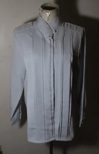 EASTERN Retailors Blue Layered Long Sleeve Blouse Size S NWT - Picture 1 of 6