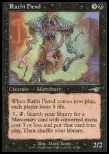 Magic the Gathering MTG Rathi Fiend (68) Nemesis   LP