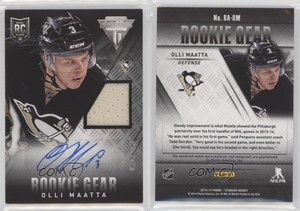 2013-14 Panini Anthology Titanium Update Gear /100 Olli Maatta Rookie Auto RC