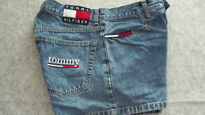Tommy Hilfiger Denim Shorts Juniors 9 Vintage 90's Classic Casual Logo Y2K
