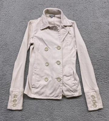 Blazer James Perse para mujer talla 1 blanco/beige algodón con botones manga larga Foto 1 de 4