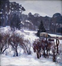Biruta Delle In Winter Oil on Canvas Late 20th or Early 21st Century  70.5x66 cm