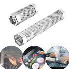 6/12" Stainless Steel BBQ Wood Pellet Mesh Box Charcoal Gas Grill Grilling Meat
