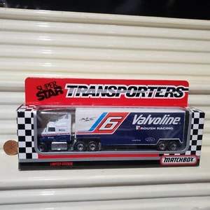Matchbox White Rose MARK MARTIN VALVOLINE 1993 CY109 Super Star Transporter MIBx - Picture 1 of 5