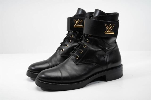 Louis Vuitton Black Combat Boots for Women for sale